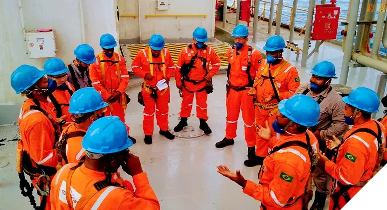 Equipe de operários